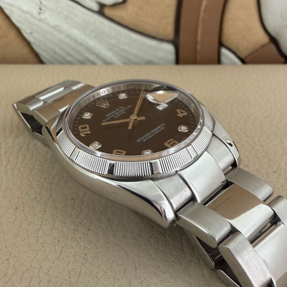 Rolex Date Diamond Dial 115210 13