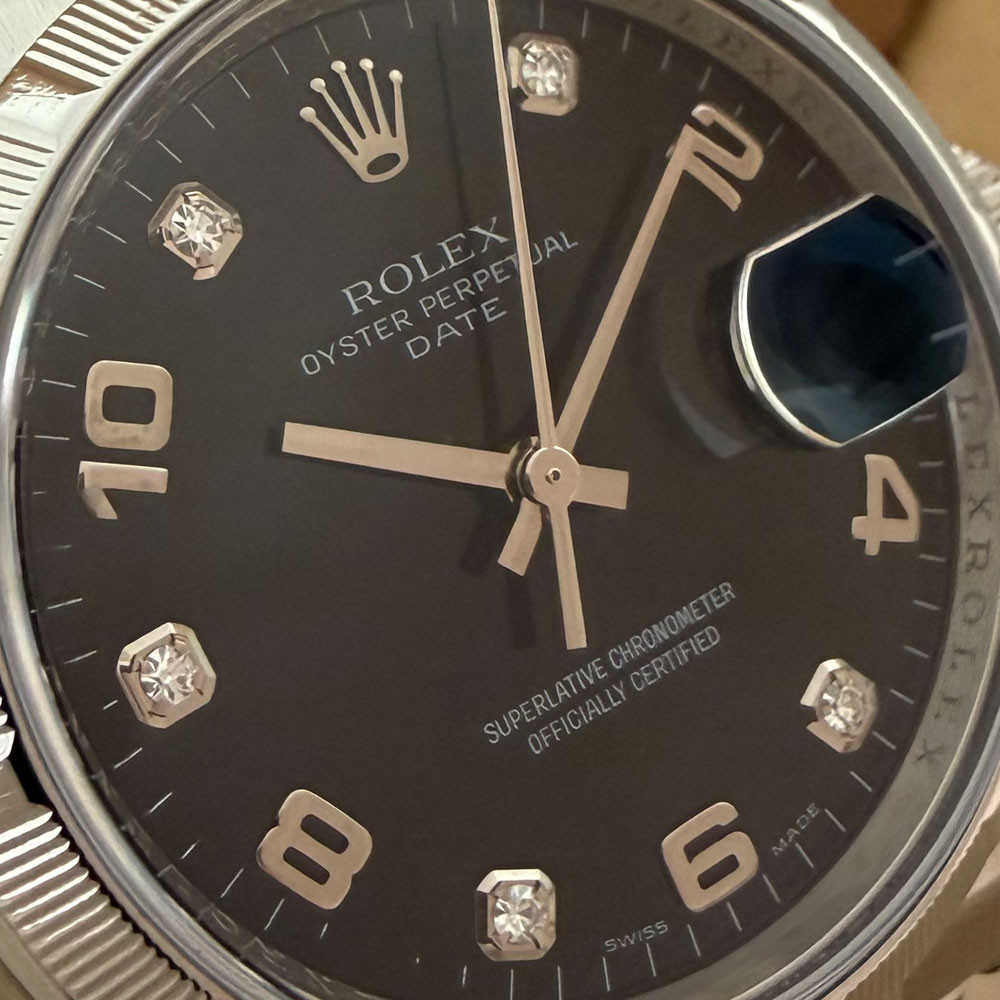 Rolex Date Diamond Dial 115210 6