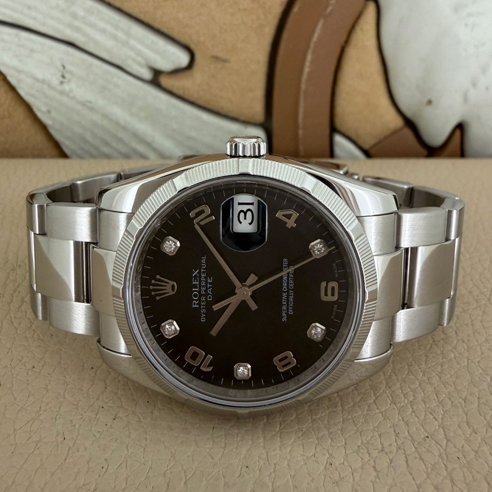 Rolex Date Diamond Dial 115210 7