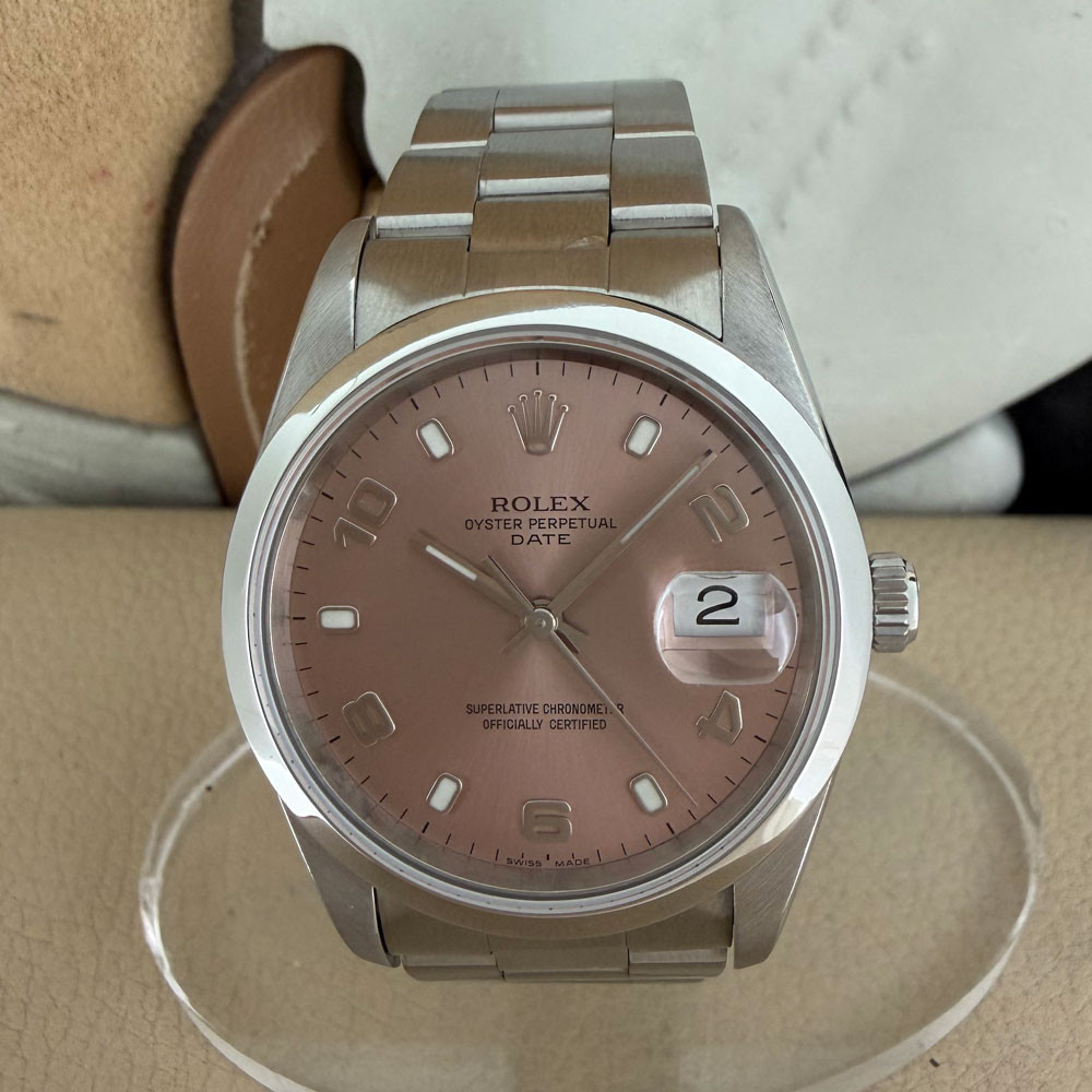 Rolex Date Salmon Dial 15200 0
