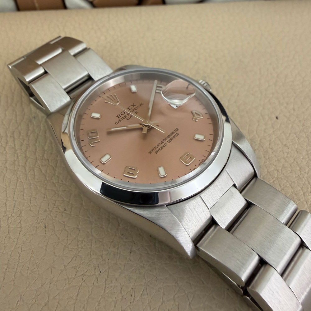 Rolex Date Salmon Dial 15200 13
