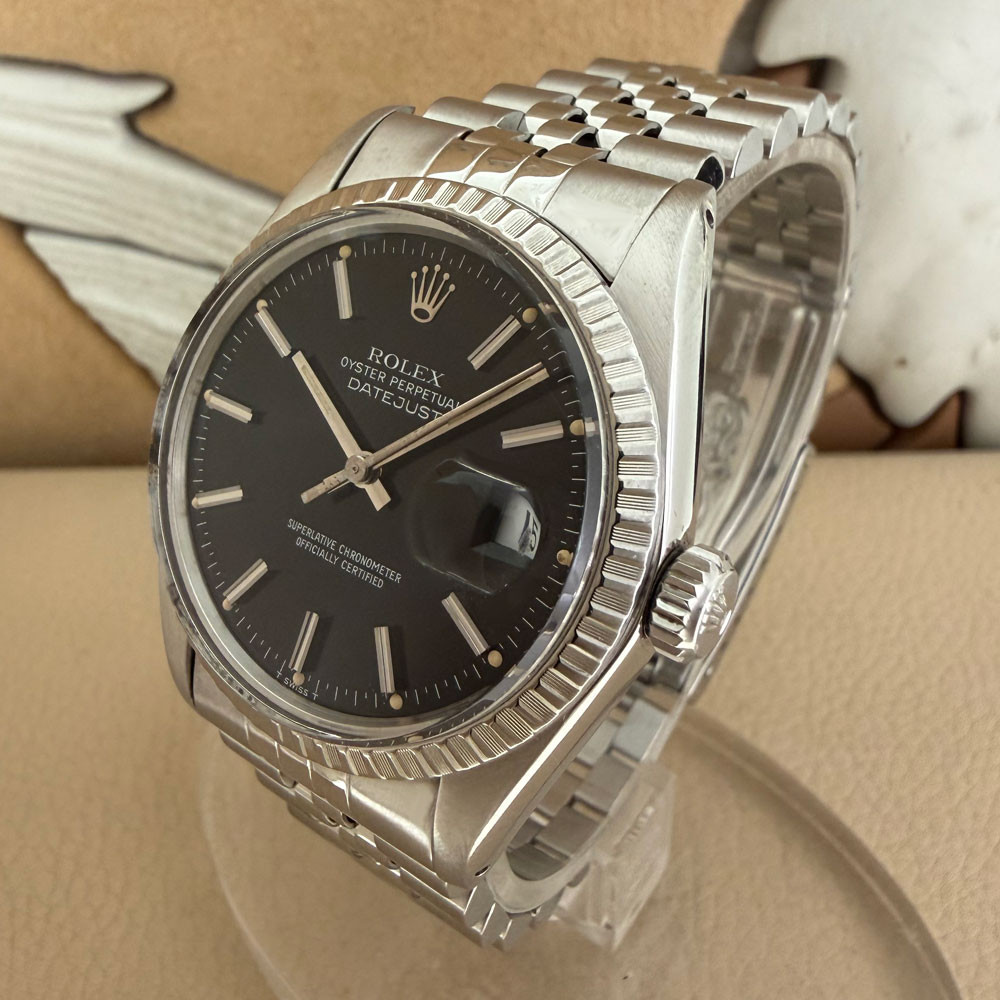 Rolex Datejust Black Dial 16030 1