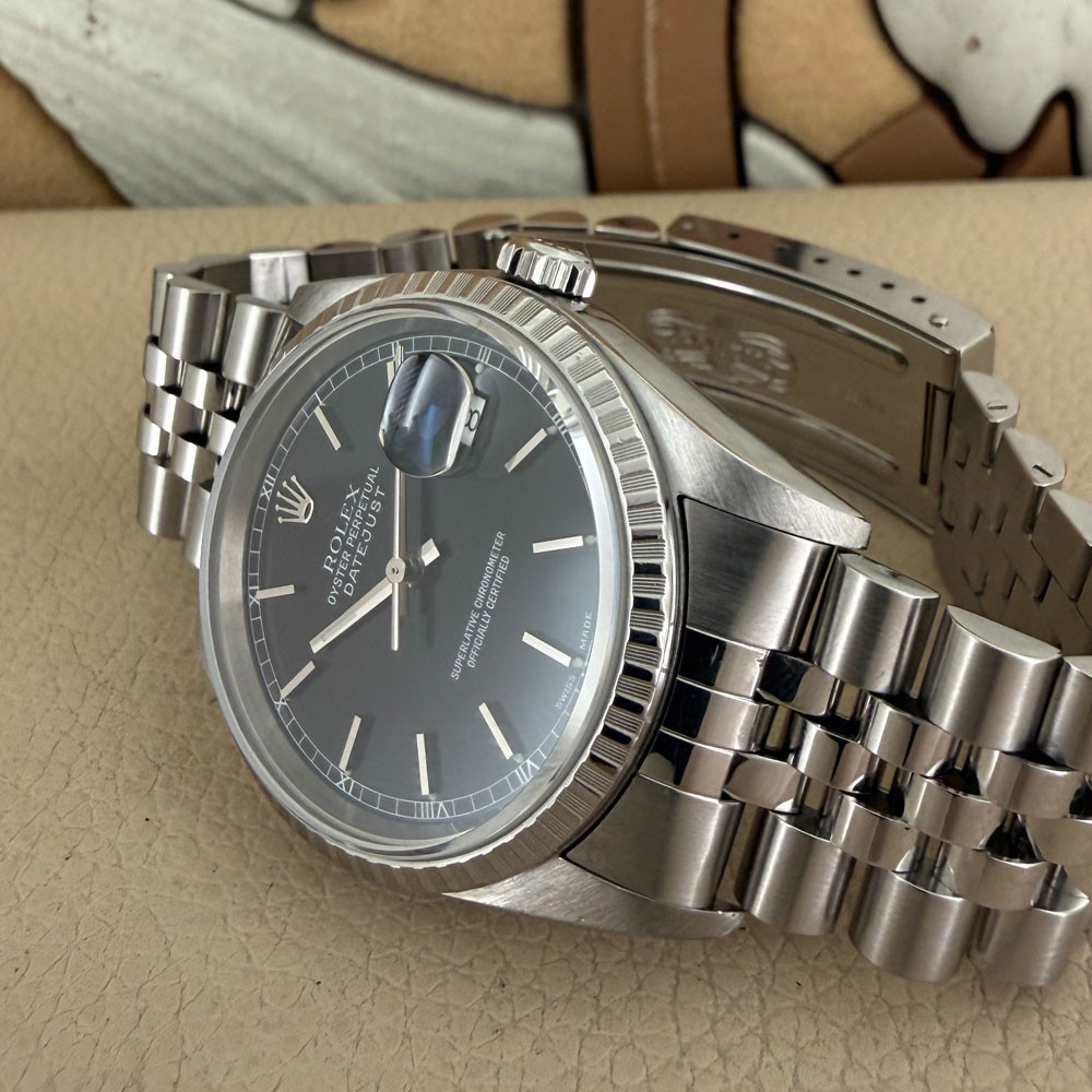 Rolex Datejust Black Dial 16220 14