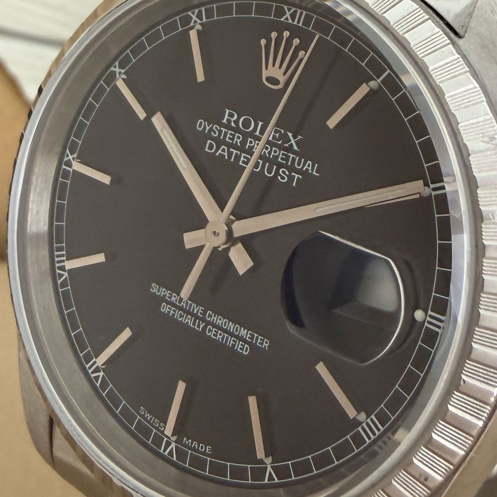 Rolex Datejust Black Dial 16220 5