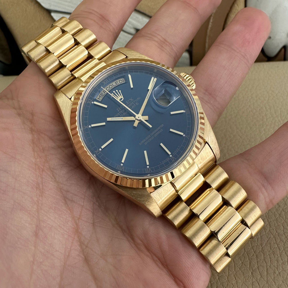 Rolex Day-Date Blue Dial 18238 10