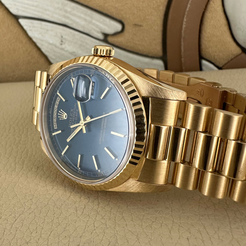 Rolex Day-Date Blue Dial 18238 14
