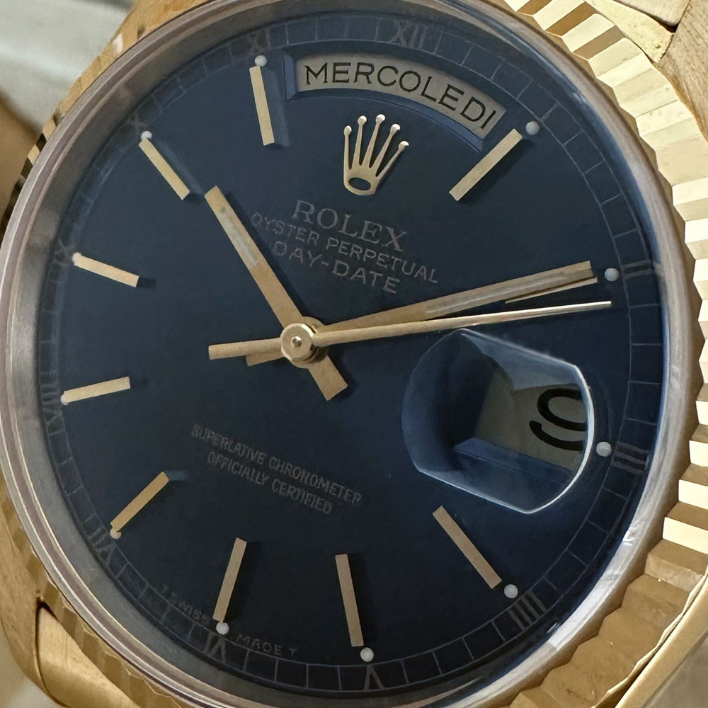 Rolex Day-Date Blue Dial 18238 5