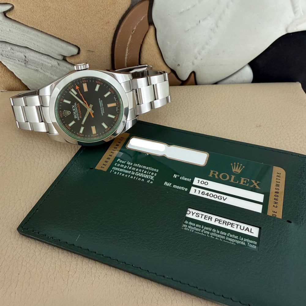 Rolex Milgauss Vetro Verde 116400GV 1