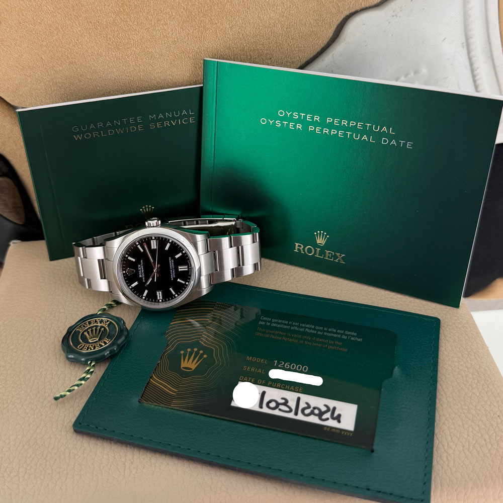 Rolex Oyster Perpetual 36mm Black 126000 1