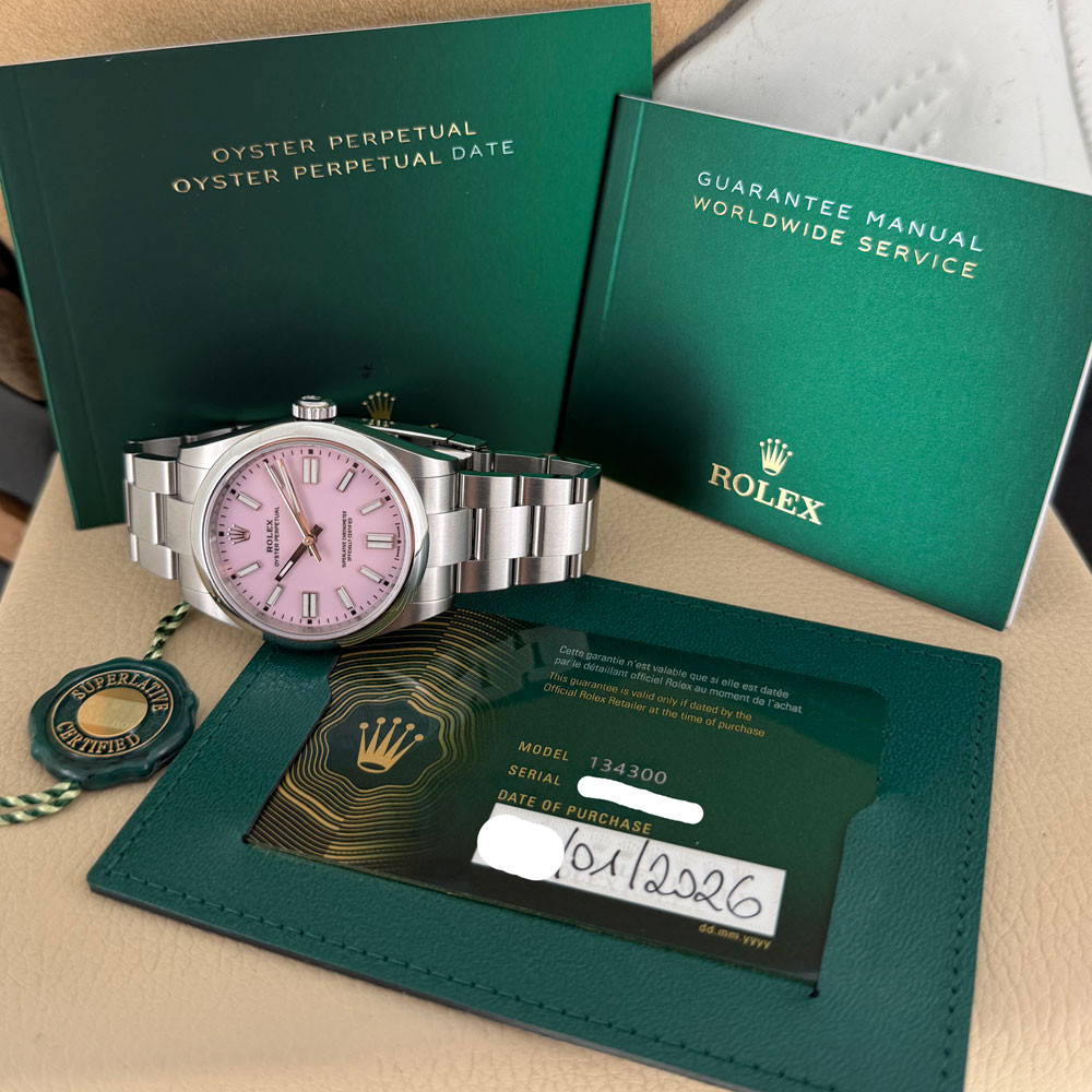 Rolex Oyster Perpetual 41 Candy Pink 134300 1