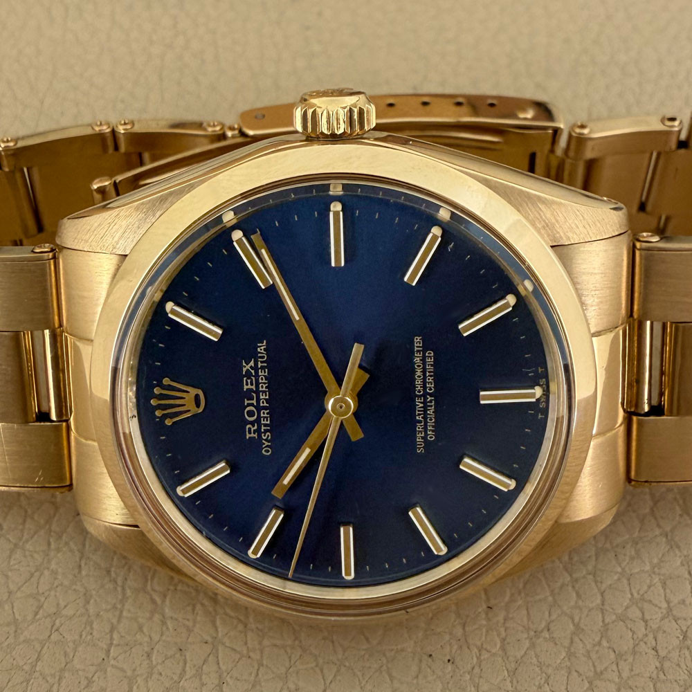 Rolex Oyster Perpetual Blue 1002 14