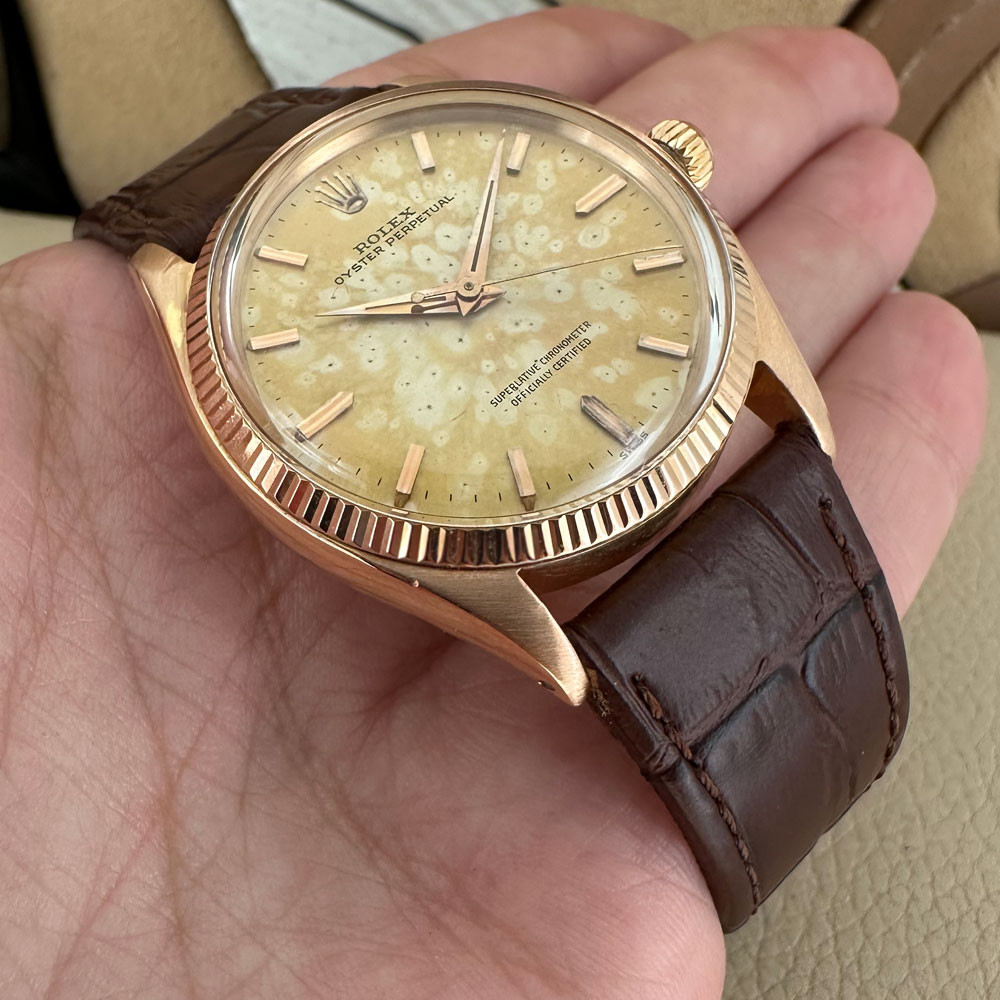 Rolex Oyster Perpetual Rose Gold 1005 10