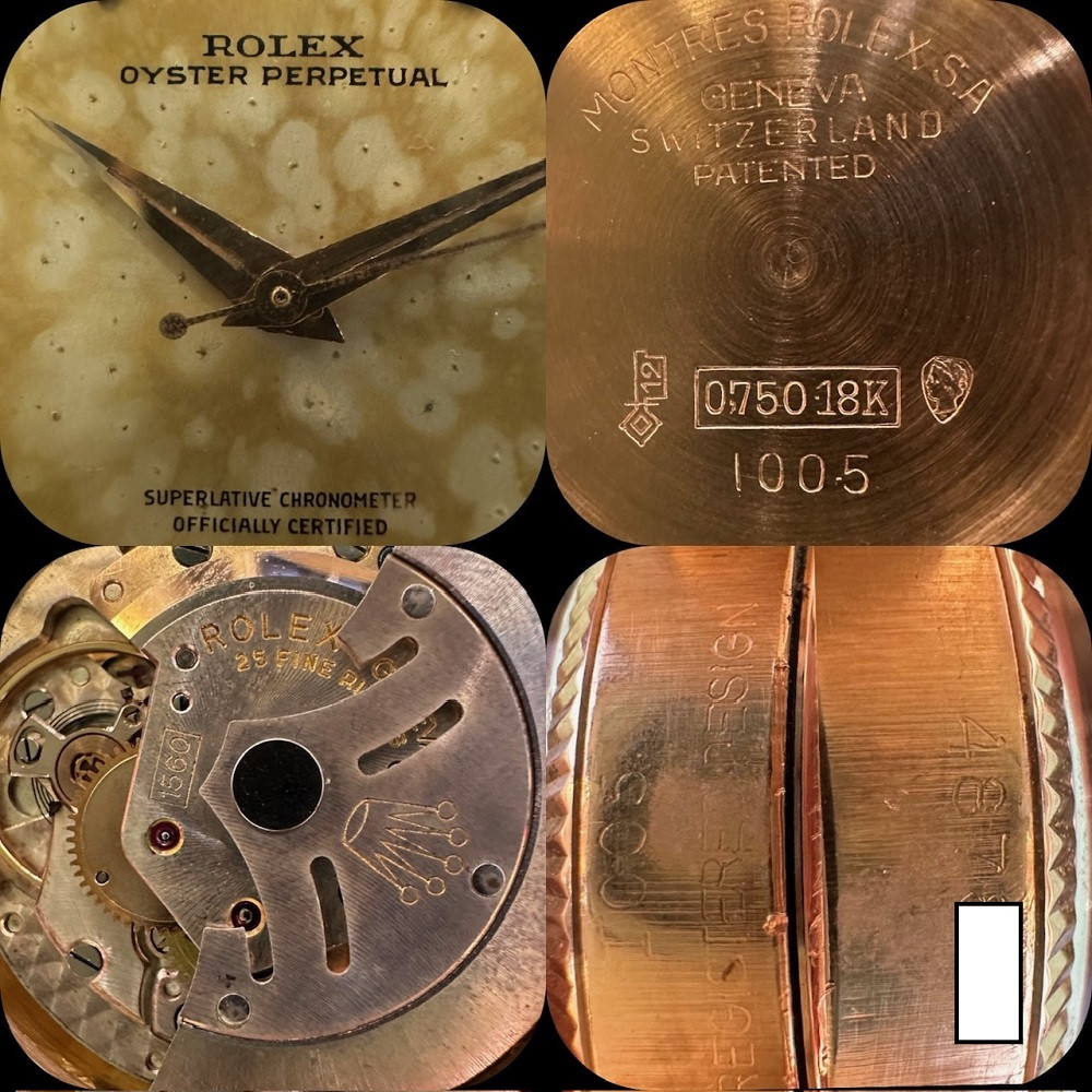 Rolex Oyster Perpetual Rose Gold 1005 1