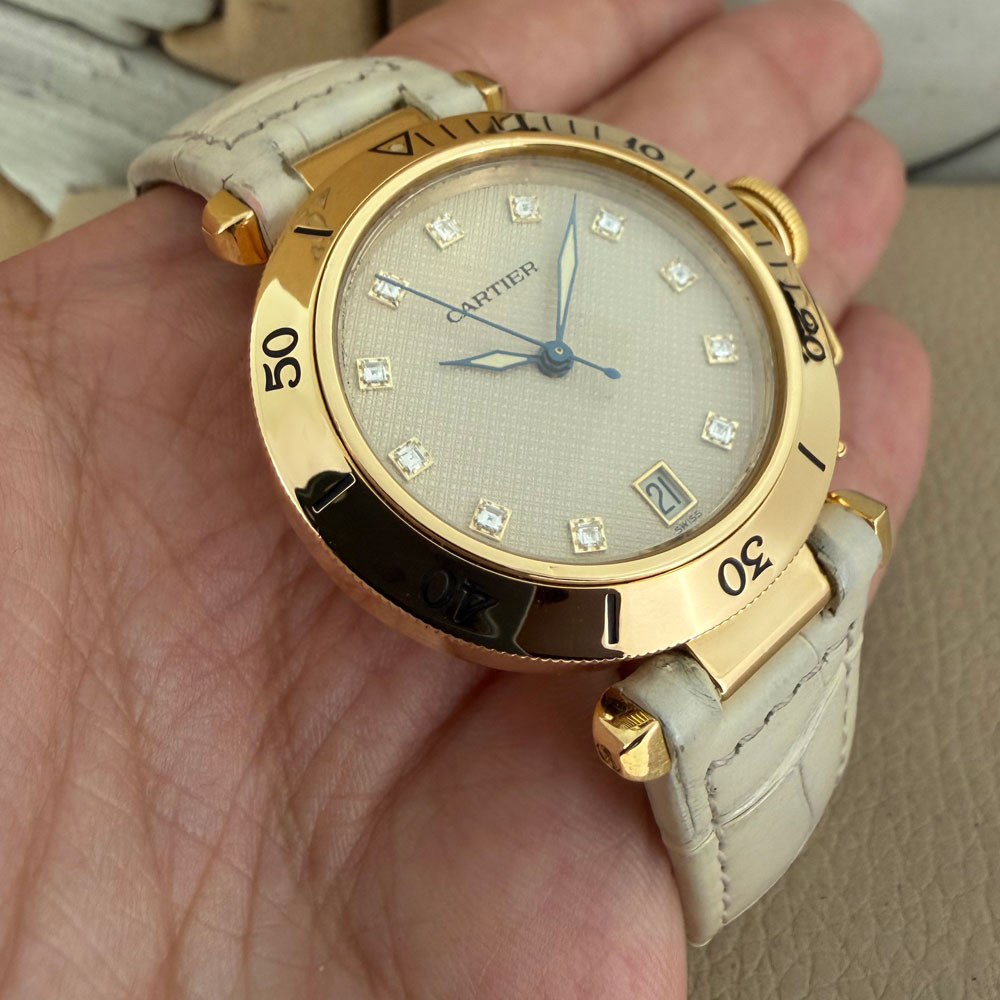 Cartier Pasha Diamonds Dial 1035 11