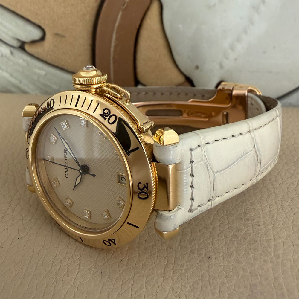 Cartier Pasha Diamonds Dial 1035 12