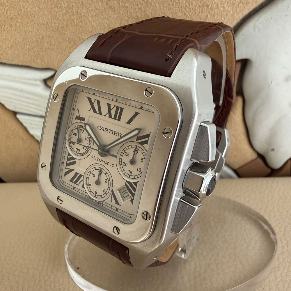 Cartier Santos 100 XL Chronograph 2740 W20090X8 2