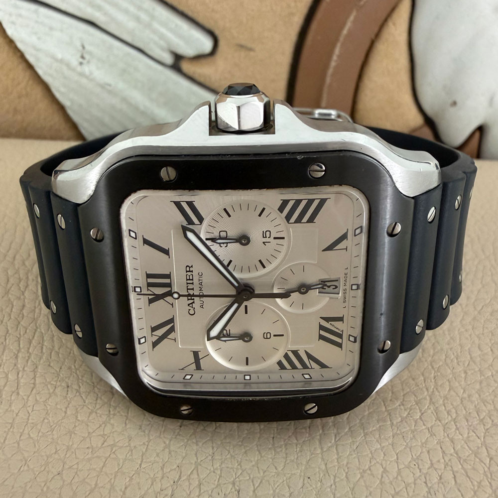 Cartier Santos XL Chronograph WSSA0017 4183 7