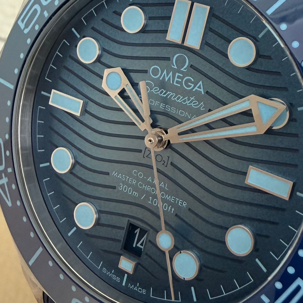 Omega Seamaster 300 Blue Dial Diver 21032422003002 5