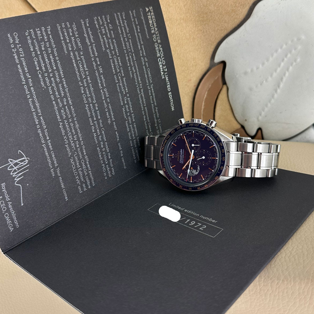 Omega Speedmaster Apollo XVII 45th Anniversary 31130423003001 2