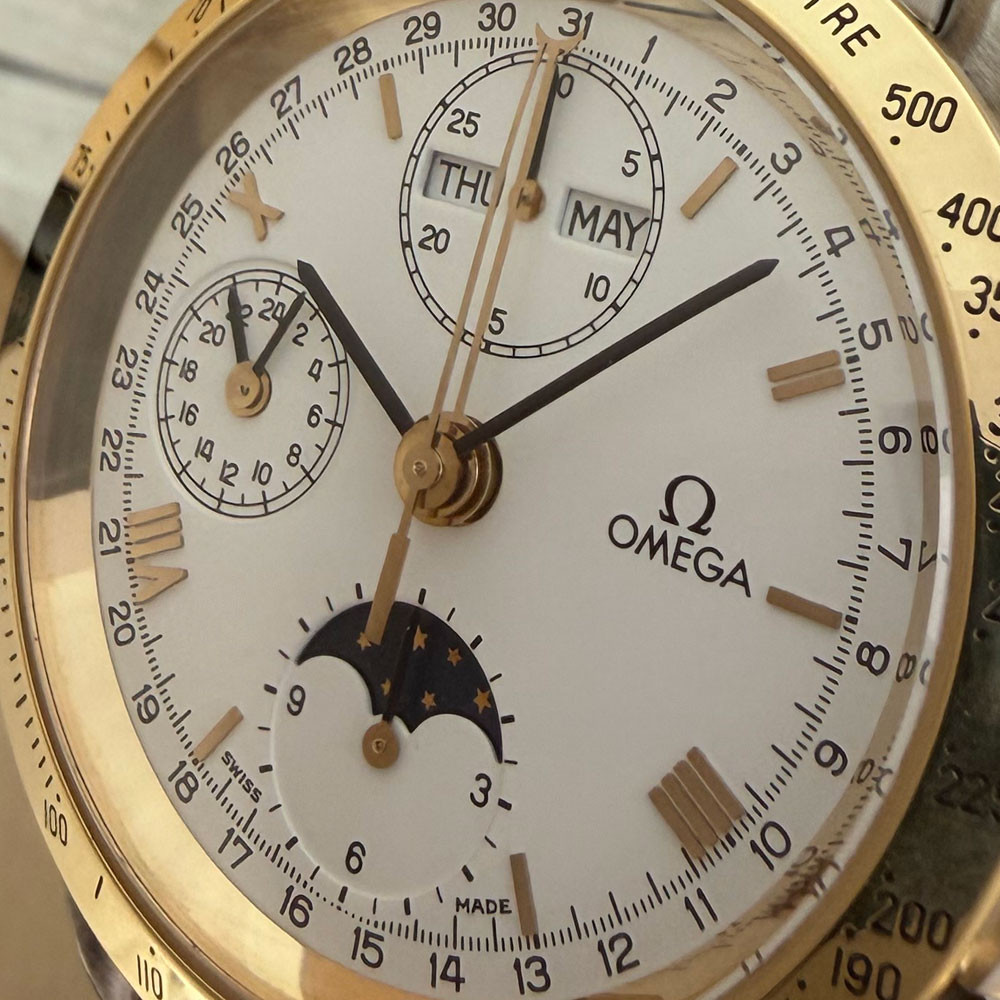 Omega Speedmaster Triple date Moon Phase 1750034 5