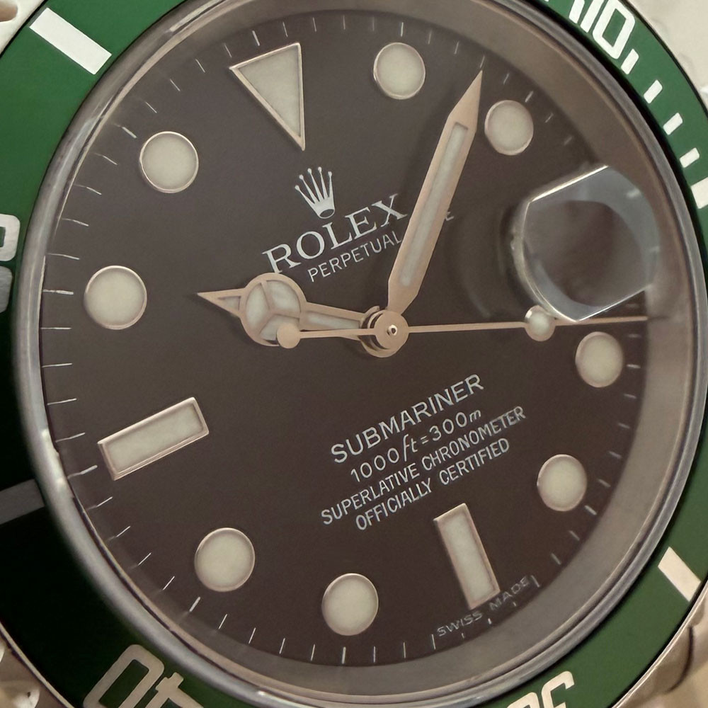 Rolex Submariner Ghiera Verde Green Bezel 16610LV 6