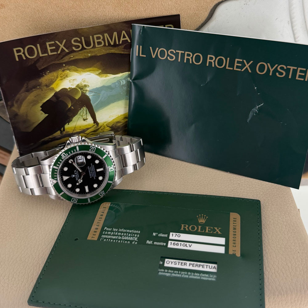 Rolex Submariner Ghiera Verde RRR 16610LV 1