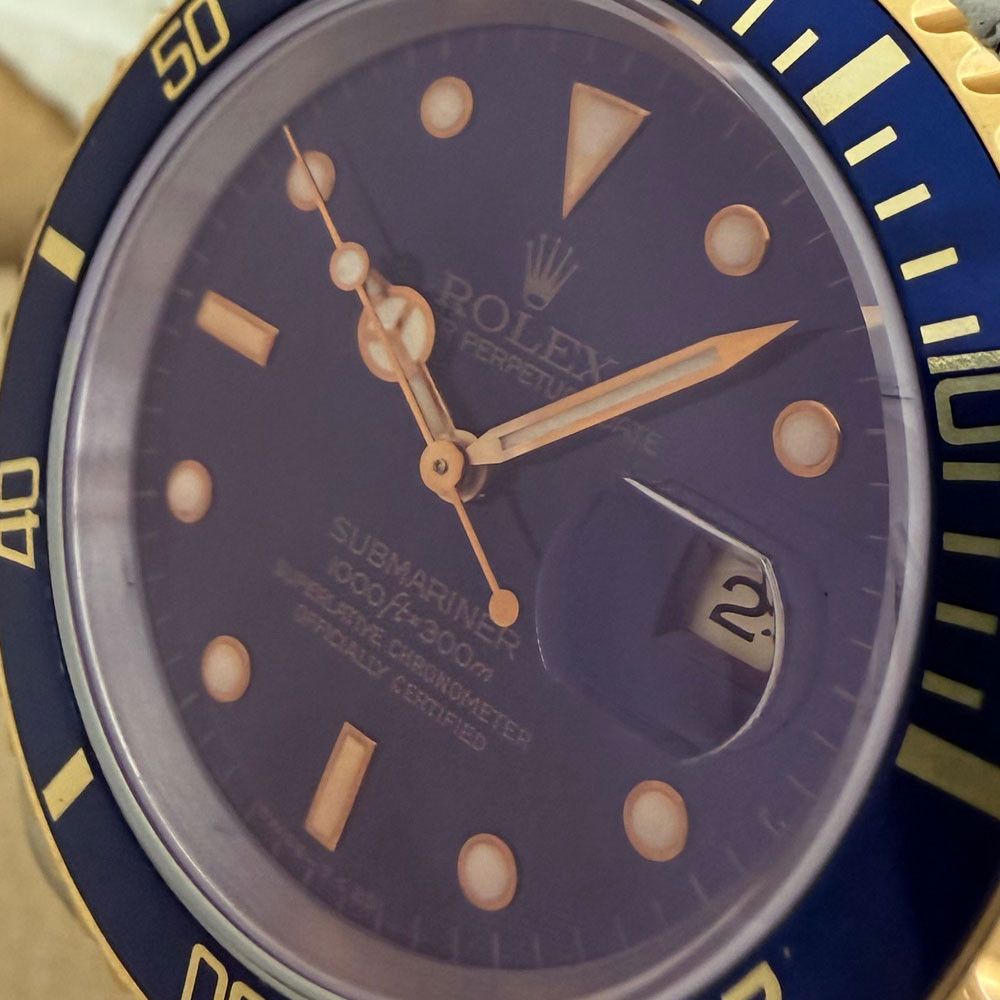 Rolex Submariner Purple Dial 16613 4