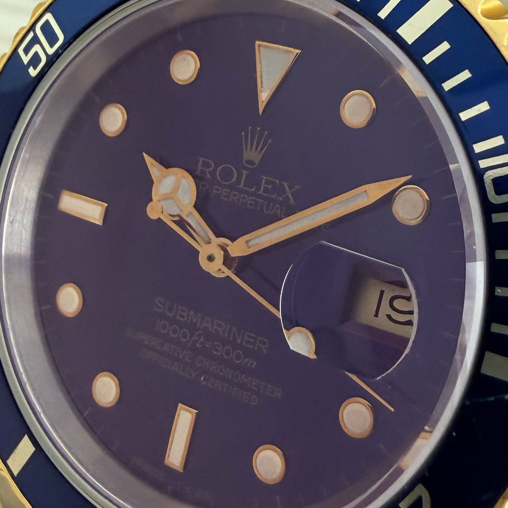 Rolex Submariner Purple Dial 16613 4