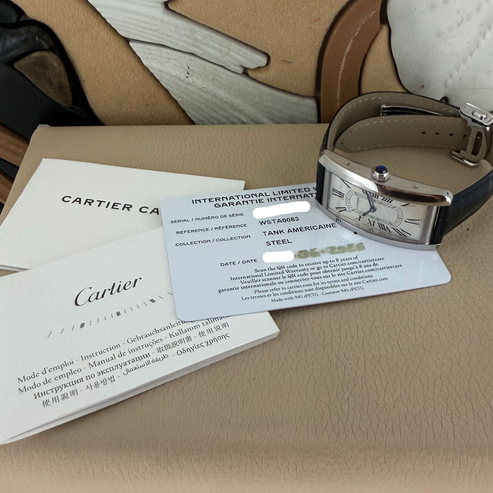 Cartier Tank Americaine Modello Grande WSTA0083 4522 1
