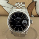Rolex Datejust Black Dial 16030 0