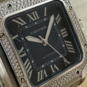 Cartier Santos Modello Medio Diamonds W4SA0006 7